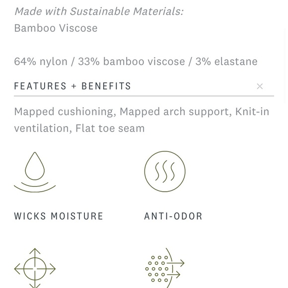 Tasc Performance Bam(Bare) bamboo blend crew socks - Picture 2 of 4